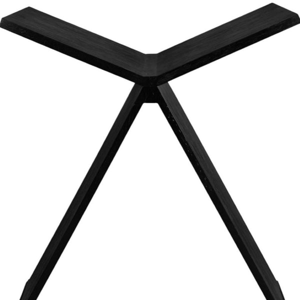 HomeRoots 41" Black Wood One Tier Bookcase - Stylish Storage Solution for Modern Homes with Fixed Shelves 659076