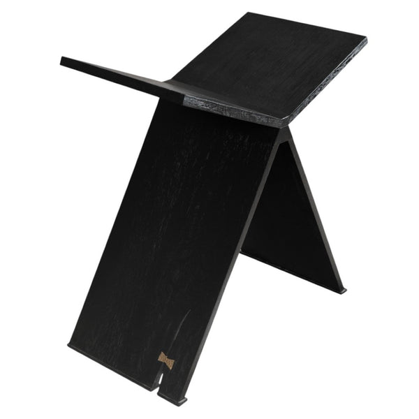 HomeRoots 41" Black Wood One Tier Bookcase - Stylish Storage Solution for Modern Homes with Fixed Shelves 659076