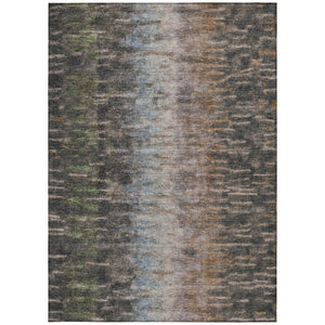 HomeRoots 10' Abstract Granite Gray & Brown Washable Area Rug - Durable Indoor/Outdoor Design for High-Traffic Spaces 659107