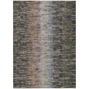 HomeRoots 10' Abstract Granite Gray & Brown Washable Area Rug - Durable Indoor/Outdoor Design for High-Traffic Spaces 659107