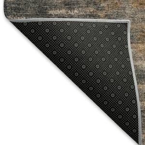 HomeRoots 10' Abstract Granite Gray & Brown Washable Area Rug - Durable Indoor/Outdoor Design for High-Traffic Spaces 659107