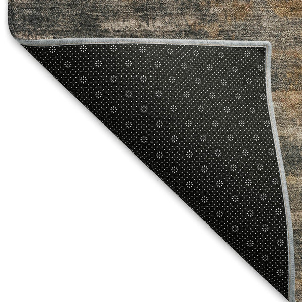 HomeRoots 10' Abstract Granite Gray & Brown Washable Area Rug - Durable Indoor/Outdoor Design for High-Traffic Spaces 659107