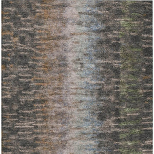 HomeRoots 10' Abstract Granite Gray & Brown Washable Area Rug - Durable Indoor/Outdoor Design for High-Traffic Spaces 659107