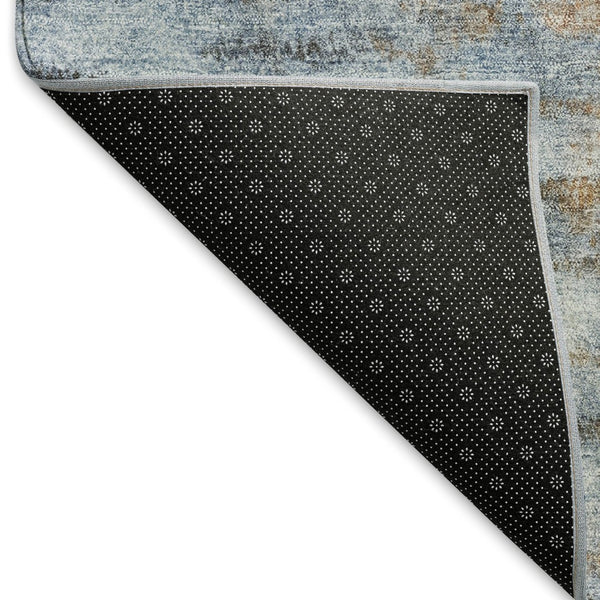 HomeRoots 10' Blue and Ivory Abstract Washable Area Rug - Stylish, Durable, Indoor/Outdoor, Machine-Washable Design 659131