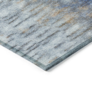 HomeRoots 10' Blue and Ivory Abstract Washable Area Rug - Stylish, Durable, Indoor/Outdoor, Machine-Washable Design 659131