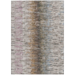 HomeRoots 8' X 10' Washable Indoor Outdoor Area Rug in Brown, Taupe & Ivory - Durable, Stylish & Easy Care! 659135