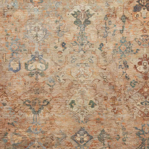 HomeRoots 9' X 12' Copper and Gray Medallion Area Rug - Stylish, Washable, Durable for Indoor & Outdoor Use 659160