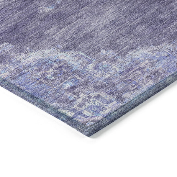 HomeRoots 10' X 14' Medallion Indoor Outdoor Area Rug - Purple & Blue, Washable, Durable, Family-Friendly Design 659221