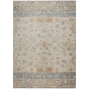 HomeRoots 5' X 8' Beige and Gray Tribal Area Rug - Durable, Washable, Indoor/Outdoor Rug for High-Traffic Spaces 659295