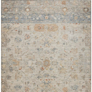 HomeRoots 8' X 10' Beige and Gray Tribal Washable Area Rug - Stylish, Durable, Indoor/Outdoor Versatility! 659297