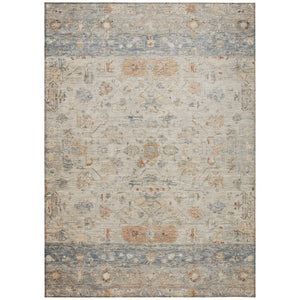 HomeRoots 8' X 10' Beige and Gray Tribal Washable Area Rug - Stylish, Durable, Indoor/Outdoor Versatility! 659297