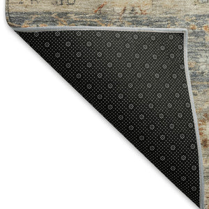 HomeRoots 8' X 10' Beige and Gray Tribal Washable Area Rug - Stylish, Durable, Indoor/Outdoor Versatility! 659297