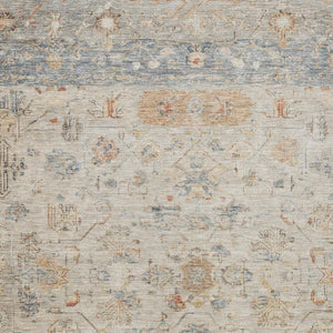 HomeRoots 10' Tribal Area Rug in Beige and Gray – Durable, Washable for Indoor/Outdoor Use, Stylish Comfort! 659299