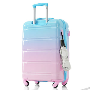 English Elm Luggage 3 Piece Hard Shell Abs Pc Set with Usb Port and Spinner Wheels Travel Ready N726P264892A