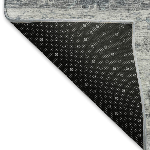 HomeRoots 10' Gray and Silver Tribal Area Rug - Stylish, Washable, Indoor/Outdoor Durable Design for Any Space 659311