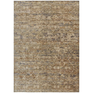 HomeRoots 10' X 14' Stylish Brown and Beige Ikat Indoor/Outdoor Area Rug – Washable, Durable, and Versatile! 659353