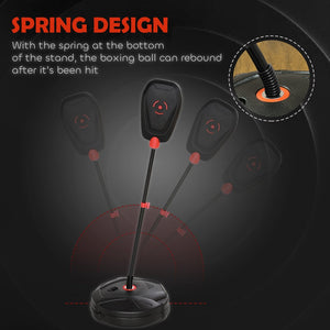 English Elm Qaba Kids Boxing Set - Adjustable Punching Bag With Gloves For Ages 5-10, Safe Indoor Fitness Toy W2225P249764-GIGA