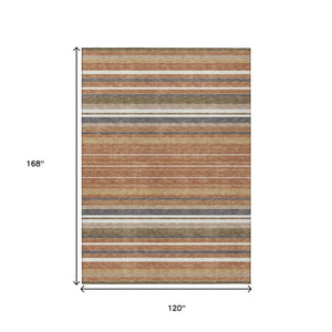 HomeRoots 10' Chili Red Indoor Outdoor Area Rug - Durable, Stylish, Washable Design for High Traffic Spaces 659681