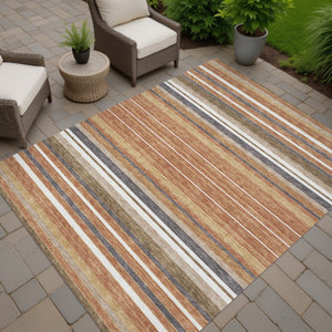 HomeRoots 10' Chili Red Indoor Outdoor Area Rug - Durable, Stylish, Washable Design for High Traffic Spaces 659681