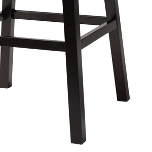 Baxton Studio Baxton Studio Avril Modern Faux Leather Tufted Swivel Barstools with Nailhead Trim - Set of 2 Brown BBT5210A1-BS-Brown