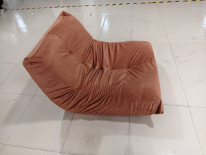 English Elm Luxury Plush Accent Chair with Button-Tufted Corduroy Cover and High-Density Memory Foam Comfort, Anti-Slip Base Orange W3955P388725