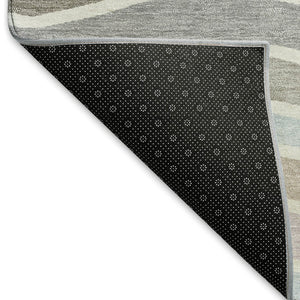 HomeRoots 9' Tan Beige and Ivory Striped Washable Area Rug - Indoor/Outdoor Durable, Stain-Resistant Design 659830