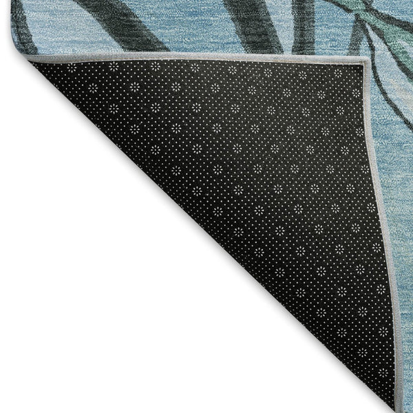 HomeRoots 8' X 10' Botanical Leaves Area Rug - Stylish, Washable, Durable Indoor/Outdoor Rug for Any Space 659956