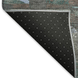 HomeRoots 10' Brown, Blue & Taupe Cactus Washable Area Rug – Durable, Stylish Indoor/Outdoor Decor for Homes 659982
