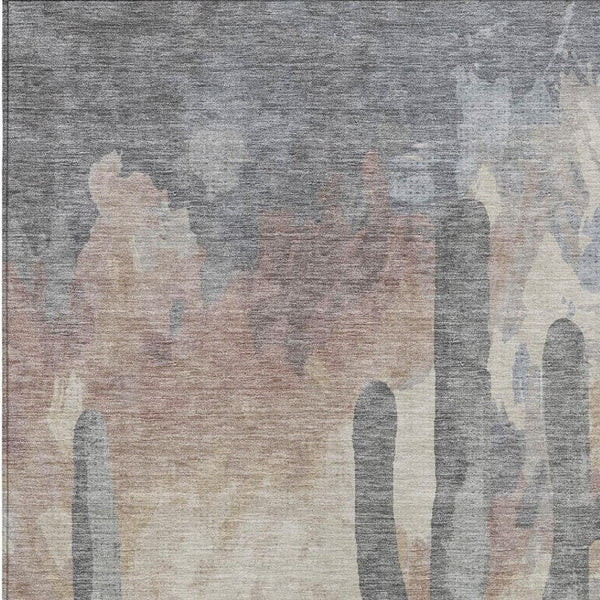 HomeRoots 8' X 10' Cactus-Print Area Rug - Durable, Washable, Versatile Indoor & Outdoor Decor for Any Space 659992