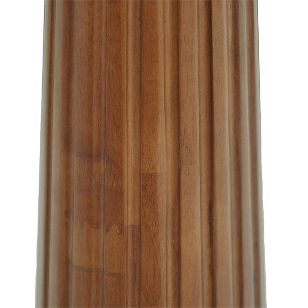 English Elm Modern Square Dining Table - 33.5" Sintered Stone With Wooden Legs & Gold Base For Small Spaces P3 W1535S00574-GIGA