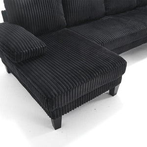 English Elm Modern U-Shaped 4-Seat Sofa With Double Chaise - Luxurious Velvet, Spacious Comfort & Style W2705S00017-GIGA