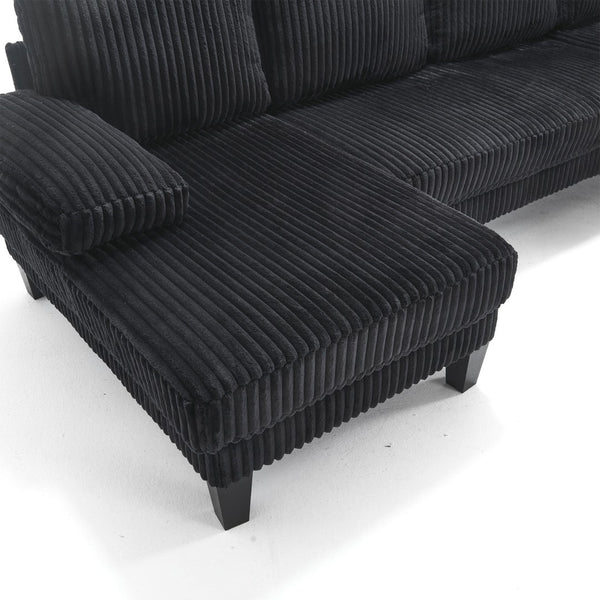 English Elm Modern U-Shaped 4-Seat Sofa With Double Chaise - Luxurious Velvet, Spacious Comfort & Style W2705S00017-GIGA