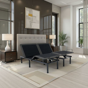 English Elm King Split Flex Top Adjustable Base with Voice Control and Wireless Phone Charging B210S00001