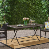 Christopher Knight Home® Riad Outdoor Multibrown Wicker Foldable Dining Table - Perfect for Hosting