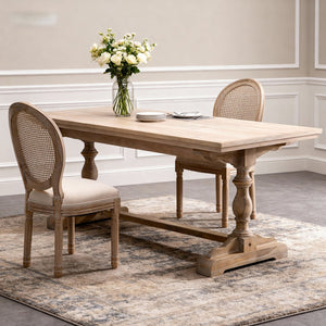English Elm French Country Barstools Solid Wood Cabriole Legs Upholstered Cushion Set of 2 W1622P411782