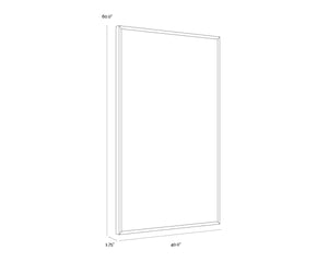 Sunpan TURNING Wall Art - 40" x 60" Bronze Floater Frame with Organic Tree-Ring Design for Any Space II A0429