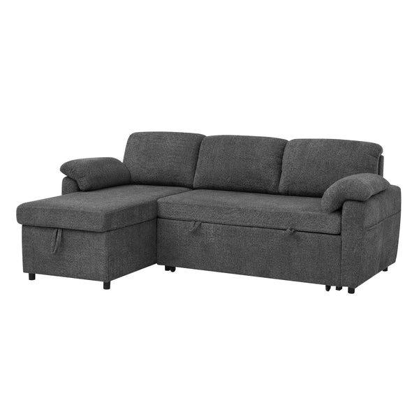 English Elm Convertible Sofa Bed – Stylish 3-In-1 Sectional With Storage For Modern Living Spaces & Guests B343S00025