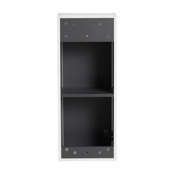 English Elm 12" Bathroom Side Cabinet - Space-Saving Wall-Mount Design With Soft-Close Doors & Modern Style W999P248644