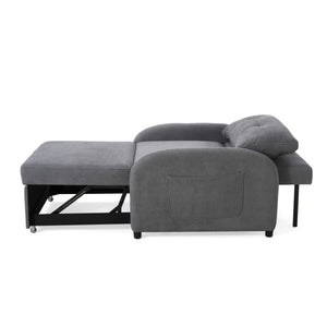 English Elm Christopher Knight Home® - (Old 3-in-1 Convertible Sleeper Sofa Bed with Pillow & Pocket, Compact Loveseat with Pull-Out Bed and Wheels Grey N765P34284849G