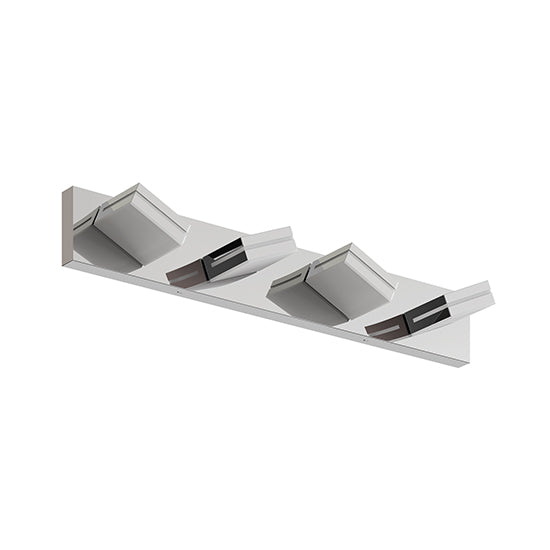 English Elm Modern Chrome Led Vanity Light - 4-Light Wall Sconce For Effortless Elegance In Bathrooms & More W2312P374920