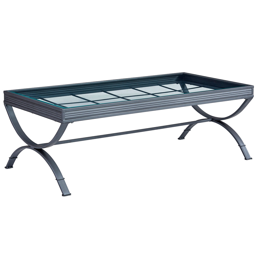 English Elm Steve Silver - Emerson 3-Piece Silver Metal Table Set - Powder-Coated Cocktail + 2 End Tables, Rust-Resistant Finish B081P157680