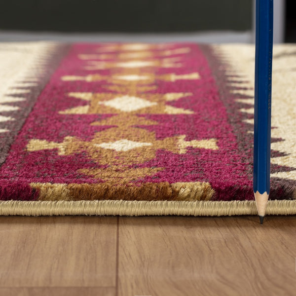 English Elm Nature'S Lodge Area Rug – Soft Cream, Durable 2 Ft. 7 In. X 7 Ft. 3 In. Design For High-Traffic Homes B186P180958