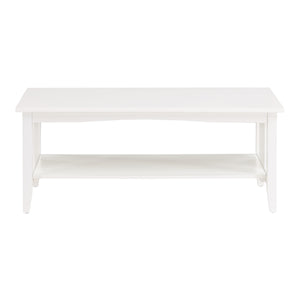 OSP Home Furnishings Sierra Coffee Table White Finish