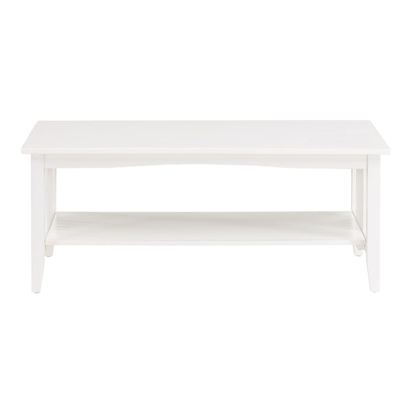 OSP Home Furnishings Sierra Coffee Table White Finish