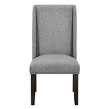 English Elm Zoii Grey Upholstered Dining Chair With Nailhead Trim