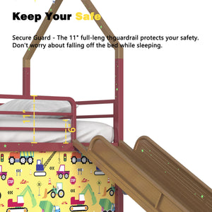 English Elm Jack Metal Junior Loft Bed With Slide & Superhero Curtains – Space-Saving Fun For Kids' Rooms! B083P354667