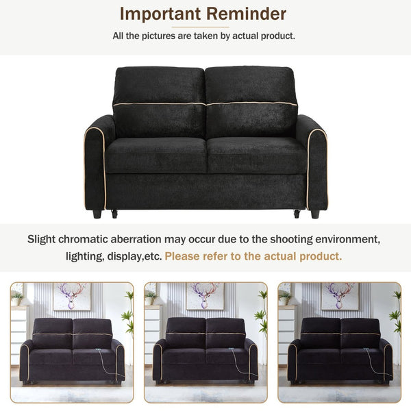 English Elm Swivel Barrel Accent Chair Chenille Tufted Round Club Seat for Living Room Lounge Black N719S002330B