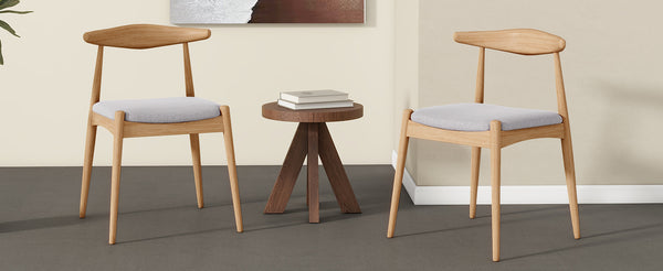 English Elm Christopher Knight Home® - Set Of 2 Rubberwood Dining Chairs With Ergonomic Backrest & Plush Cushions For Comfort & Style N759P307032B