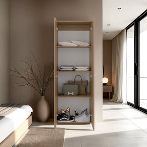 English Elm Soham Eco Closet System Macadamia Beige - Durable Engineered Wood Storage for Clothes, Shoes, Linens B092P360640