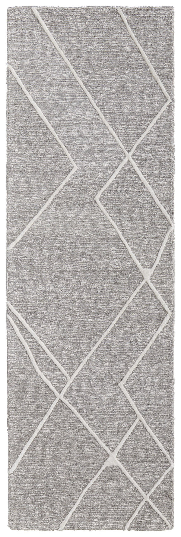 Feizy Rugs Euclid Hand-tufted Wool Rug - Stunning Abstract Design In Natural Undyed Pile For Elegant Spaces Taupe,Ivory,Gray Wool T11t8004gryivyi68